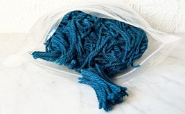 Lot of Vintage Aunt Lydia&#39;s Heavy Rug Yarn Turkish Teal  Pre-Cut 2-3/4&quot; Long - £11.32 GBP