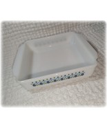 Fire King Marcrest Swiss Alpine Chalet Milk Glass Square Baking Serving ... - $45.58 CAD