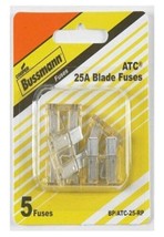 Bussmann BP/ATC-25-RP ATC Automotive Blade Fuse (25 Amp (Card)), 5 Pack - £7.04 GBP