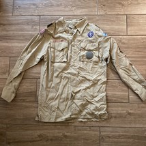 BOY SCOUTS Of America Long Sleeve Uniform Shirt BSA Scout Youth Large &amp; ... - $279.22 MXN