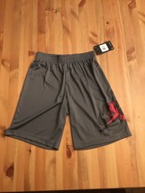 new Nike Air Jordan Jumpman youth Basketball Shorts dark grey 95A126-G1A... - $17.09