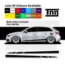 for Audi A3 RS3 S3 Stickers Side Stripes Graphics Decals Sticker 3dr 5dr... - $49.99