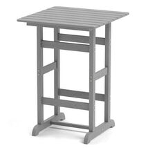 30 Inch Square Bar Table Dining Table with Slatted Tabletop for Poolside... - $174.33
