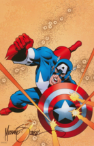 Mike Zeck SIGNED Marvel Comics / Avengers Art Print ~ Captain America - $34.64