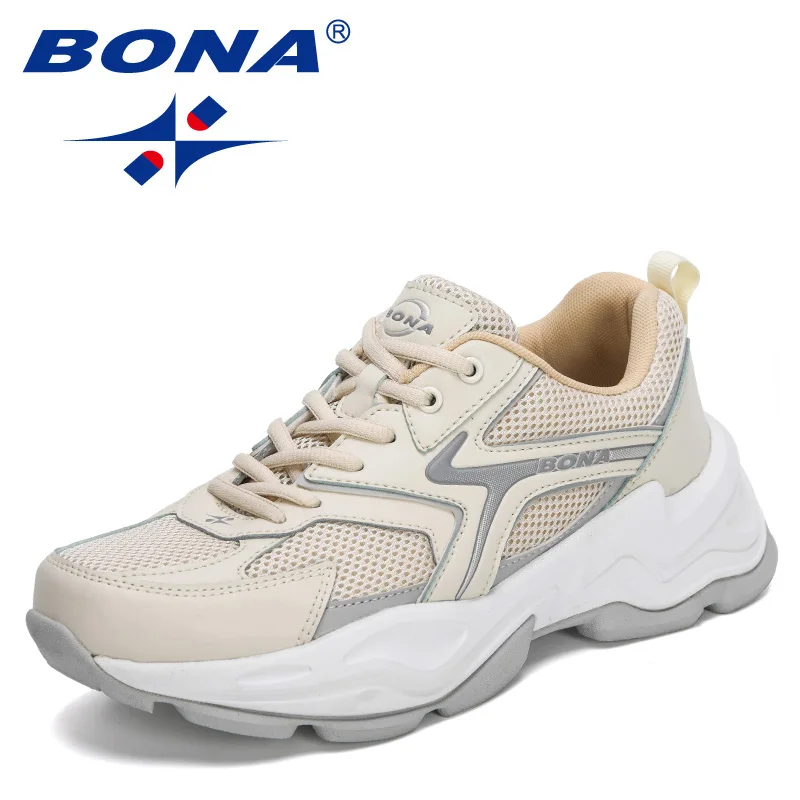 BONA 2024 New Designers Action Leather Running Shoes Men Outdoor Lightweight  Sh - £174.33 GBP