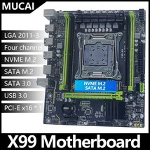 Mucai X99 P4 Motherboard Lga 2011-3 Supports Intel Xeon Processor Four Channel D - £61.19 GBP