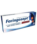 5 PACK Faringosept for sore throat with honey and lemon x20 tablets - $1,499.26 MXN