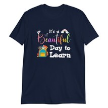 It&#39;s a Beautiful Day to Learn T-Shirt | Teacher Shirt for Women Black - £15.67 GBP+