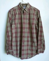 Carharrt Plaid Relaxed Fit Button Down Long Sleeve Mens Sz Small Red Brown  - $14.79