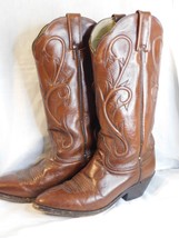 Vintage Udan Post Brown Cowboy Boots 6.5 - £18.86 GBP