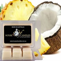 Coconut Pineapple Eco Soy Candle Wax Melts Clams Hand Poured Vegan - £11.19 GBP+