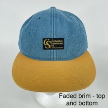 Columbia Sportswear Bugaboo Fleece Hat Strapback Baseball Cap Blue Yello... - £7.84 GBP