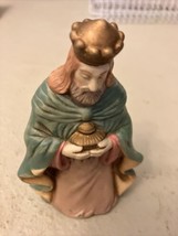 Christmas Nativity Wiseman King Figurine Replacement, Ceramic Wise Men 5” - £7.89 GBP