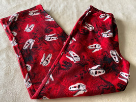Faded Glory Boys Red White Dinosaur Skeleton Heads Fleece Pajama Pants 1... - $8.33