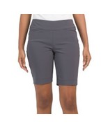 NWT Ladies IBKUL SOLID  CHARCOAL GRAY Pullon Golf Shorts sizes 4 6 8 10 ... - $761.39 MXN