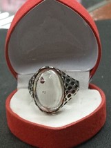 ring Art Deco period 1920s Dar Al Najafi silver moonstone - £71.84 GBP