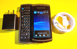 *FIDO ROGERS CHATR ONLY* SONY ERICSSON VIVAZ PRO U8a SLIDER QWERTY CELL ... - $59.70