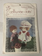 BUTTONS &amp; BO 16&quot; Soft Cloth Dolls by Daisymae Dolls UNCUT Sewing Pattern... - $170.40 MXN