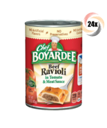 24x Cans Chef Boyardee Beef Ravioli In Tomato &amp; Meat Sauce Pasta 15oz - $2,059.68 MXN