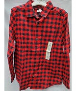 Boy&#39;s Small (6/7) Button Down Long Sleeve Flannel Shirt  Cat &amp; Jack  - $17.76 CAD