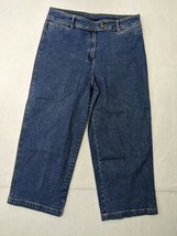 J Khaki Women Jeans Sz 14 Cotton Blend Blue - $13.21