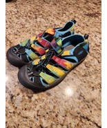 Keen Newport H2 Black Rainbow Tie Dye 1018441 Sandals Water Shoes US Siz... - $64.54 CAD