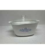 CorningWare Blue Cornflower 7 Cup Casserole 1 3/4 Qt P-13/4-B With Lid U... - €23,50 EUR