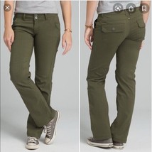 New NWT Womens Prana Pants Halle 10 Dark Green Zip Pockets UPF 50 Convertible - £117.91 GBP