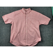 Eddie Bauer Shirt Mens L Red Check Business Casual Short Sleeve Classic ... - $326.42 MXN