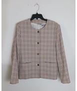 Vintage Paul Harris Design Lined Blazer Women&#39;s Size L Hounds Tooth - $648.14 MXN