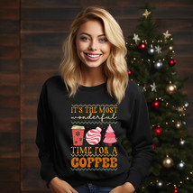 Its the Most Wonderful Time for a Coffee Sweater, Xmas Sweater, Gift Christmas - £19.54 GBP