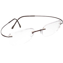 Silhouette Eyeglasses 7799 40 6062 Titan Brown Rimless Frame Austria 51[... - £69.29 GBP