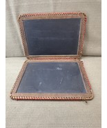 VTG 1900sChild’s Double Slate Chalkboard Hinged 2-Sided School Writing B... - $1,325.49 MXN