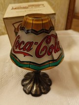 Coca Cola Shaded Votive Candle Holder 7.25  tall from 2000 - £19.74 GBP