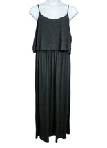 Cacique Sleepwear Sleep Dress Women&#39;s 22/24 Black Cotton Summer Comfort ... - $24.99