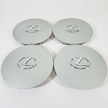 1990-1992 Lexus LS400 # 74131 15&quot; 14 Slot Silver Aluminum Wheel Center Caps SET - £111.77 GBP