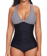 xl with tag SHAPERIN Women One Piece Swimsuits Tummy Control V Neck Bath... - $664.98 MXN