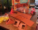 Vintage Wild West Fort &amp; Play Set Extra Pieces But Incomplete - $39.59