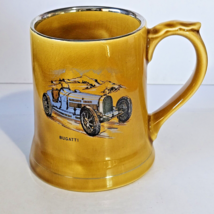 Veteran &amp; Vintage Car Club Mug 1927 Bugatti Type 35B R.K products Wade Gold Rim - £14.66 GBP