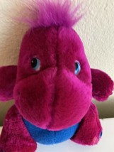 FINE TOY CO  Plush Toy Vintage purple dinosaur 6" - $8.90