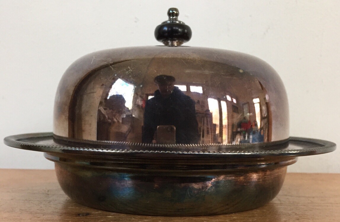 Vtg Antique Victorian Silverplate Fancy Candy Snack Nut Serving Bowl w L... - $123.75
