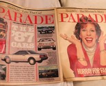 Vintage Parade Newspaper Magazine Lot of 2 October 5 &amp; 12 1986 Carol Bur... - £7.90 GBP