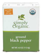Simply Organic Ground Black Pepper Tin (6x4 Oz) - $128.49