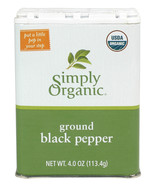 Simply Organic Ground Black Pepper Tin (6x4 Oz) - $180.00 CAD