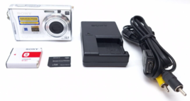 Sony Cyber-shot DSC-W200 12.1MP Digital Camera - Silver TESTED - $97.77