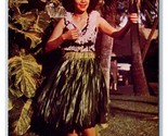 Hawiian Hula Girl Hawaii HI UNP Chrome Postcard S8 - $5.89