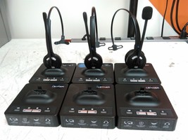 Lot of 6 Leitner LH270 Base Stations and Headsets AS-IS for PARTS - $129.20