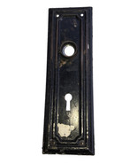 Upright Rectangle Door Handle Plate w/ Skeleton Key Hole Vintage - £13.46 GBP