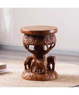 interoknack Hand-Carved Thai Solid Wood Elephant Stool, Creative Animal ... - €873,21 EUR