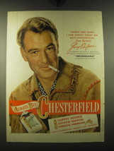 1947 Chesterfield Cigarettes Ad - Gary Cooper - There&#39;s one thing - £14.69 GBP